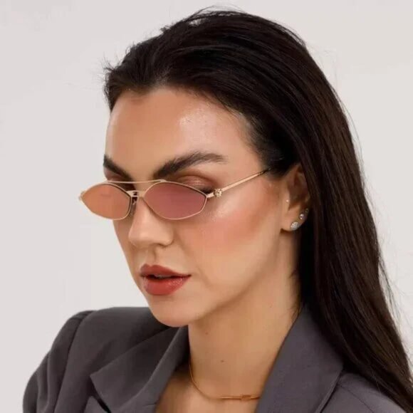 NEW  FE40114U-Y 33U FENDI SUNGLASSES GOLD RED WOMEN EYEWEAR FENDI main image 9